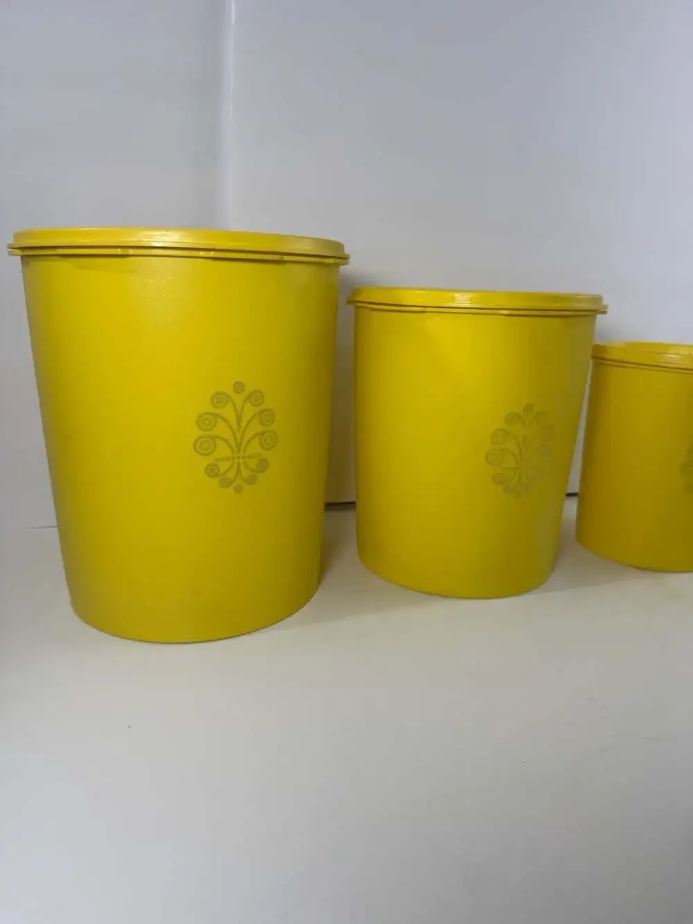 Vintage Tupperware Servalier Nesting Canister Set of 3